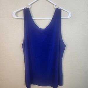 Travelers By Chico's Royal Blue Tank Top Size 3 (XL) 5906